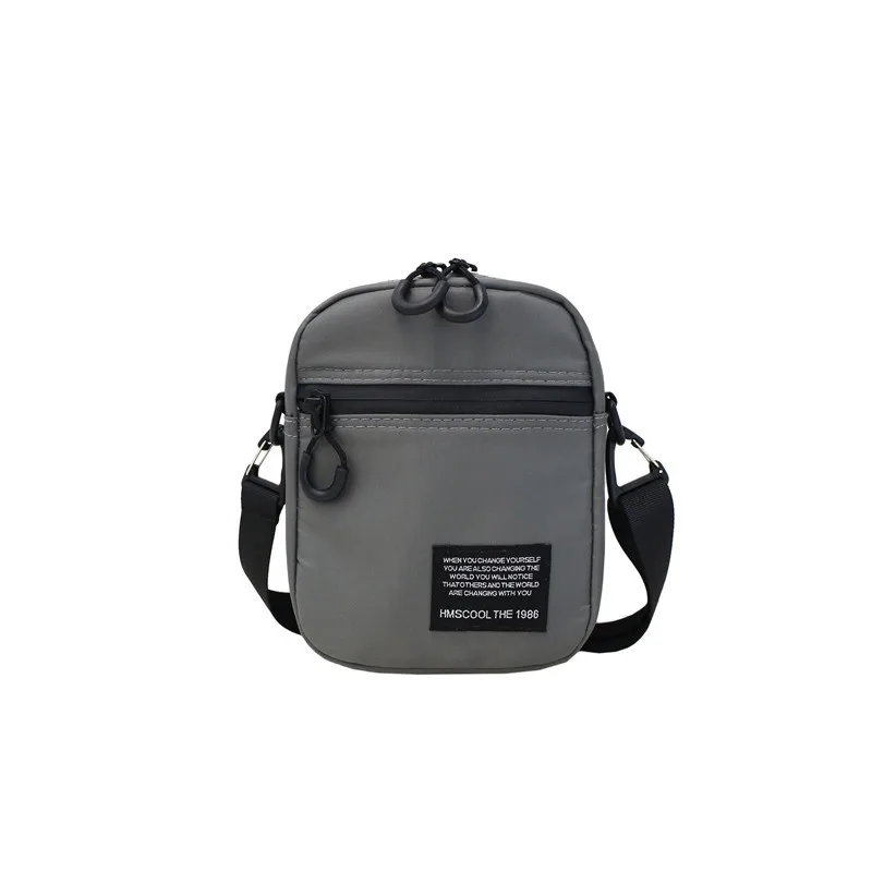 

Customizable Multi-color Selectable Solid Color Crossbody Bag Men And Women Dacron Lettered Cloth Label Fashion Cool Mobile Phon