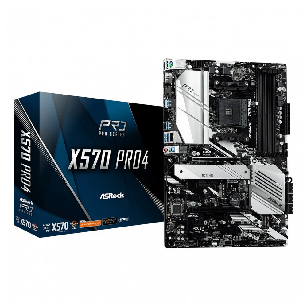 Материнская плата ASRock X570 Pro4