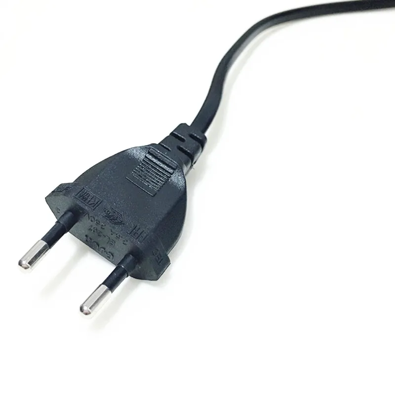 Europäisches 2-poliges Stromverlängerungskabel, Stecker auf Buchse, VDE-zertifiziertes Kupferkabel 0,5 m/1 m/2 m/3 m/4 m/5 m – Detail 3