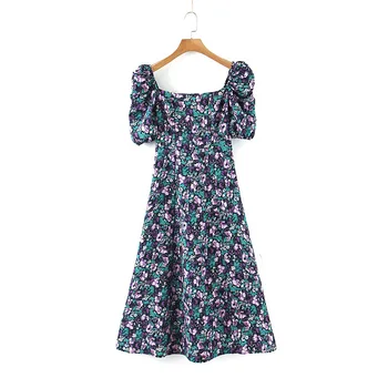 

H.SA Women Floral Dress Summer Long Maxi Vrstidos Slash Neck Big Neck Black Elegant Casual Streetwear Chic Beach Robe Holiday