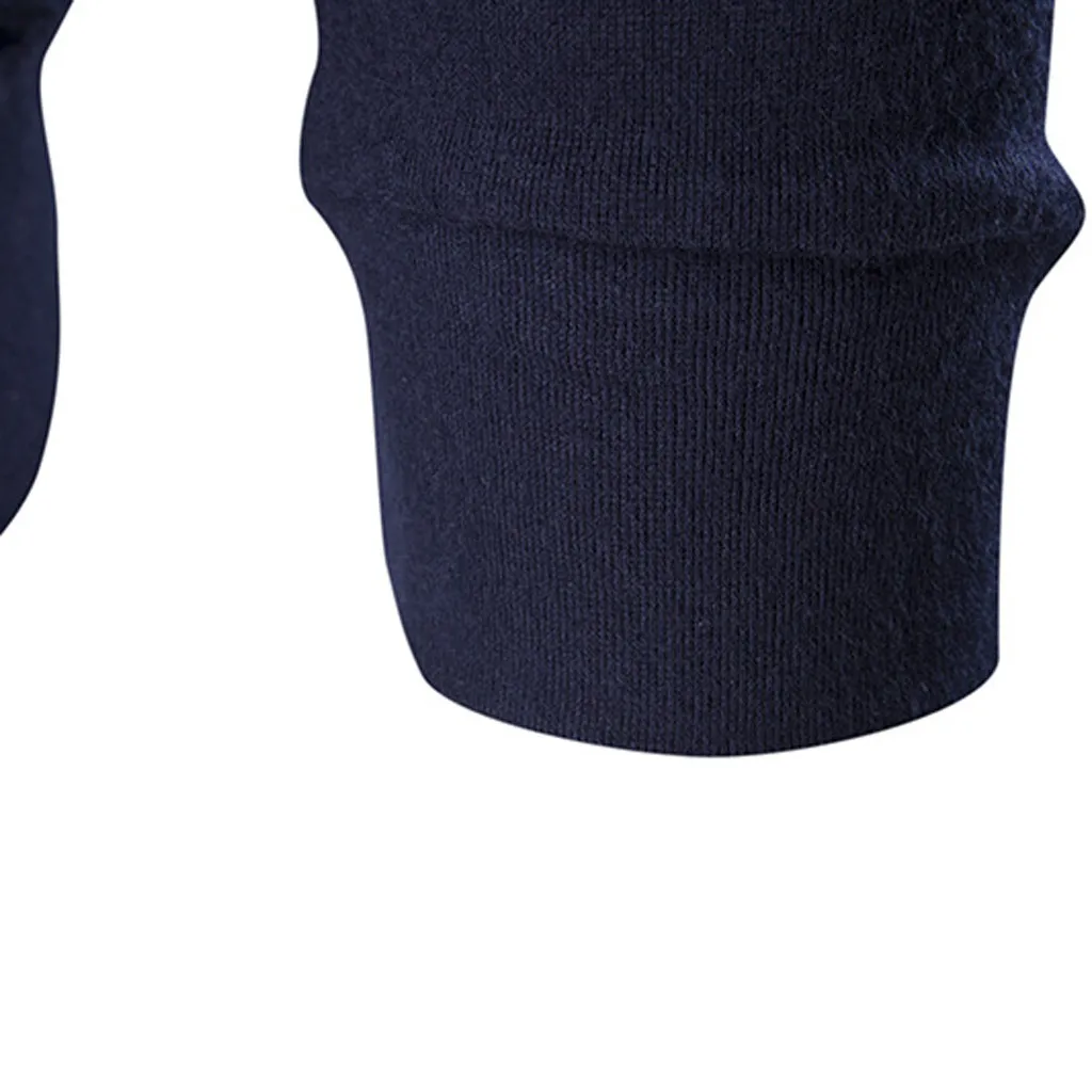 Мужской свитер кардиган осень зима теплый пуловер кардиган с v-образным вырезом на пуговицах вязаный свитер Топ 11,20