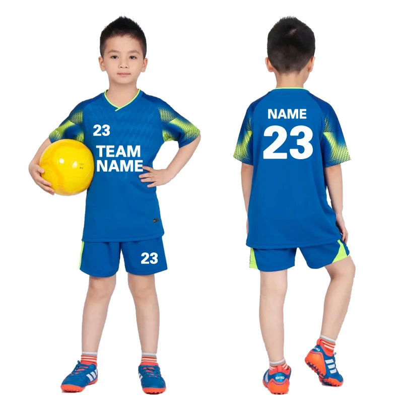 2019 Футбольная Униформа для мальчиков и девочек футболки на заказ детей