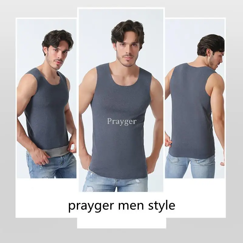 Thermal Underwear Warm Body Tank Tops Couple Vest  Big Large Waist L-4XL Autumn Winter Women Man Slim Clothes
