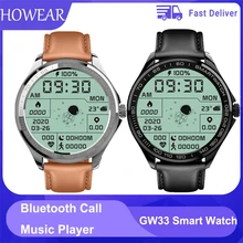 

HOWEAR Original GW33 Smartwatch Make Call Heart Rate Monitor Weather Forecast Smart Watch Band Sport pk GT 2 L16 W46 DT95