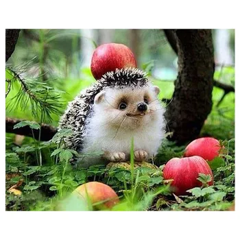 

5D Diamond Embroidery Square Drill Hedgehog Cross Stitch Diy Rhinestone Home Decor Diamond Painting