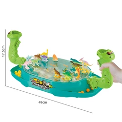Double Battle Catapult Toy Desktop Dinosaur Battle Game for Parent-child Interaction and Couple Party Multiplayer Puzzle Game