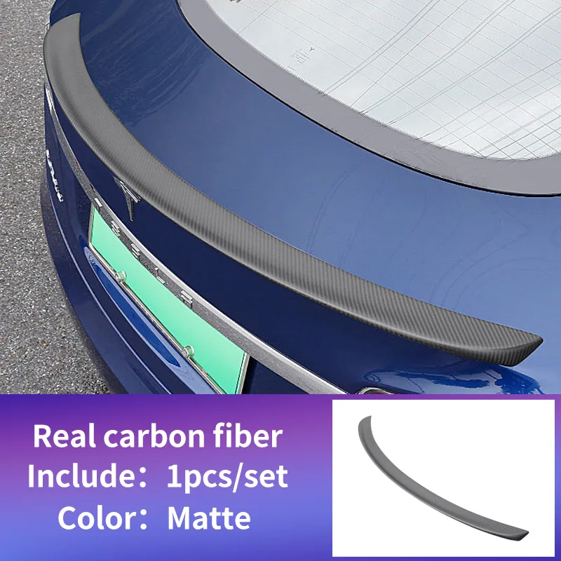 Carbon fiber matte Спойлер для автомобиля tesla модель s аксессуары tesla модель s карбоновый спойлер tesla s спойлер tesla автомобильные аксессуары - Название цвета: Carbon fiber matte