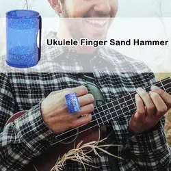 1pcs Plastic Rhythm Sand Shaker Music Fingers Shot Guitar Adjustable Strap Instruments Soft Ukulele Tool Auto L6s4