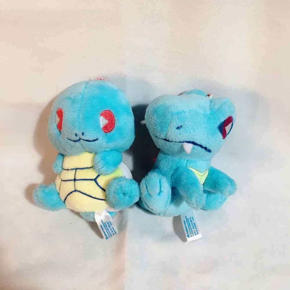 6 шт./лот, восхитительная газированная вода, серия Squirtle Totodile Piplup Froakie Mudkip popplio, подвесная плюшевая кукла, милая игрушка для подарка другу