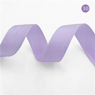 light purple 2/2. 3 см* 10 м высокая прочность рюкзак с тесьмой этикетки костюмы из сеточки швейная лента Привязка смещения DIY мешок багажа красочные - Цвет: light purple