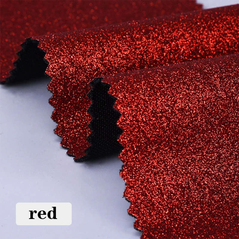 red 50 см* 140 см блестящие эластичные ПУ ткань искусственная кожа для DIY вешалки обувь аксессуары домашние декоративные элементы для обивки - Цвет: red