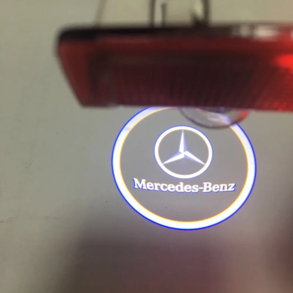 

2pcs led welcome light For Mercedes Benz W205 W176 W246 W242 W212 S212 GLA E A B C M Class Car Door logo laser projector lamp