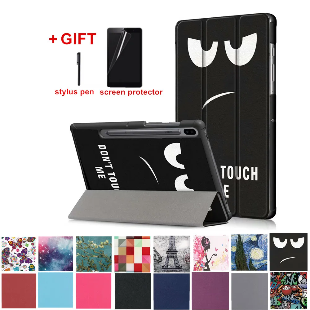 

Case for Samsung Galaxy Tab S6 2019 10.5 Funda Cover for samsung galaxy tab S6 SM-T860 SM-T865 10.5 Tablet cover +gift