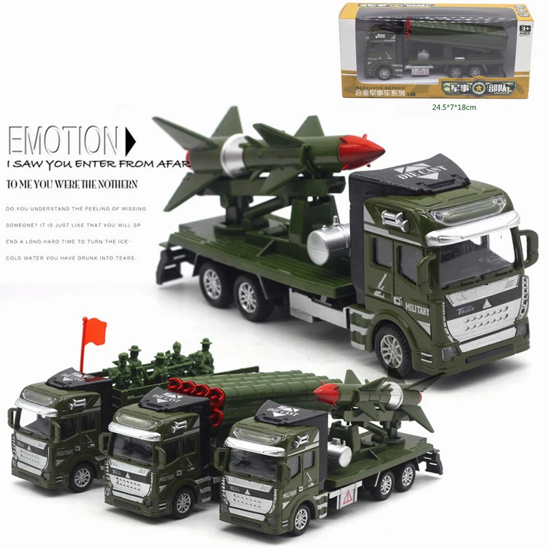 1:48 Diecast Military Vehicles Alloy Car Army Tank Model Toys for Children Plastic Gliding Truck Kids Toy Gifts Boy | Игрушки и хобби