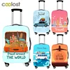 18-32 Inch Travel Vacation Style Print Pattern Suitcase Covers  Elastic Luggage Protective Covers Trolley Case Covers 1