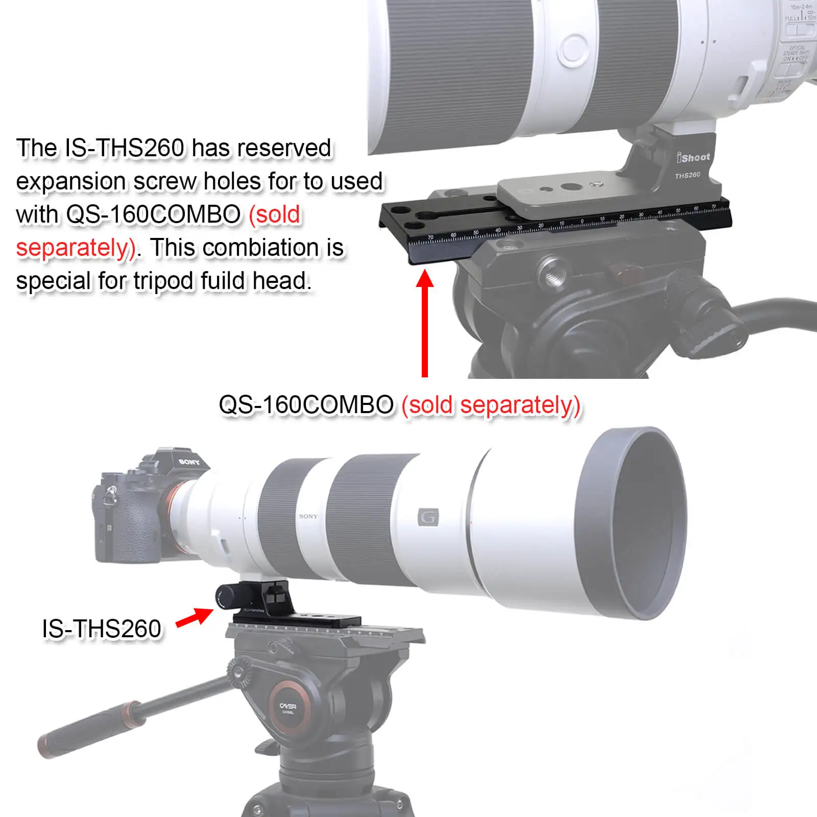 Arca Тип объектив воротник Замена база штатив крепление кольца Подставка для sony FE 200-600 мм f/5,6-6,3G OSS объектив SEL200600G