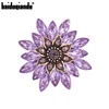 baiduqiandu New Arrival Assorted Colors Crystal Rhinestone Flower Brooch Pins Fashion Dress Accessories Jewelry for Women ► Photo 1/6