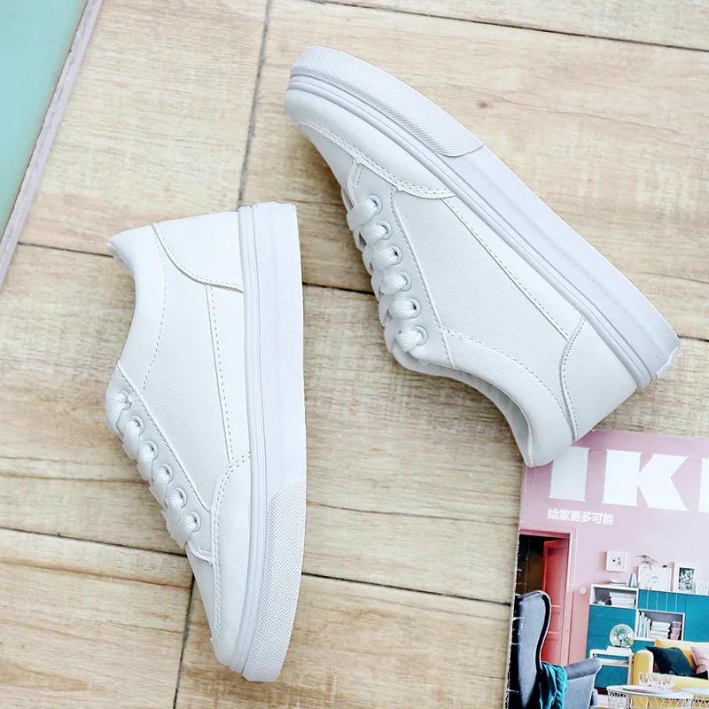 

Online Celebrity White Shoes Student 2019 Spring New Style Korean-style Versatile Casual Breathable Lightweight Flat Sport Sneak