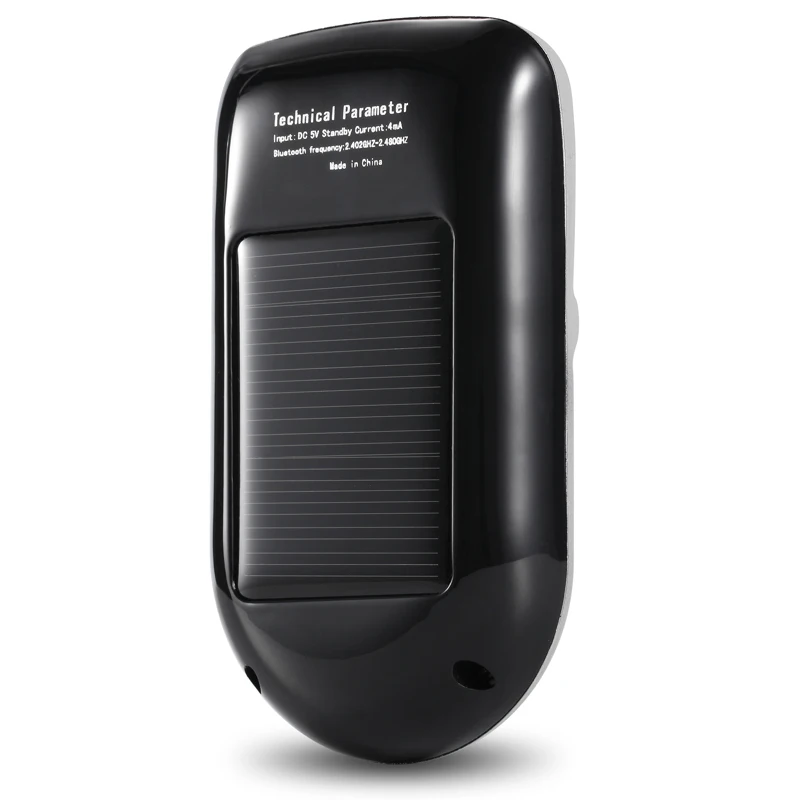 Solar Power Lcd Car Bluetooth Handsfree Kit Hands Free Adapter Aux Receiver Handsfree Speakerphone For Mobile Phone Cigarette Li