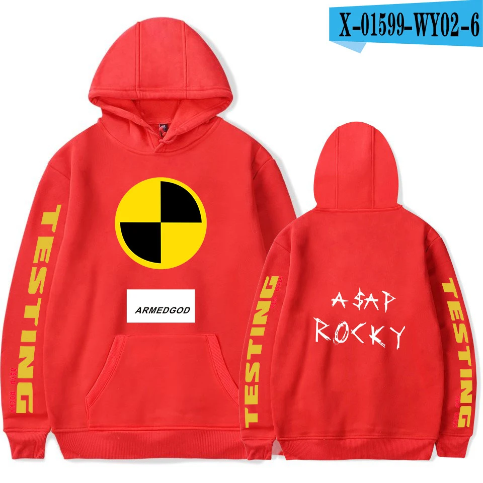 Новинка ASAP ROCKY мужские толстовки Осенние Хип Хоп повседневные толстовки мужские модные пуловеры уличная одежда большого размера оптом на заказ - Цвет: red