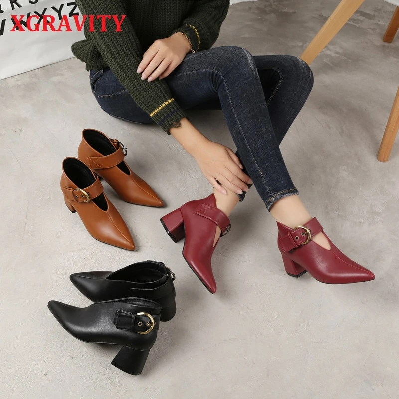 V cut ankle boots Clearance