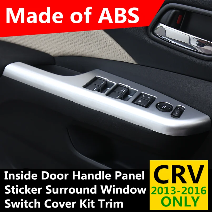 ABS аксессуары для Honda CRV CR V 2013 2014 2015 2016 внутренняя дверная ручка панель наклейка
