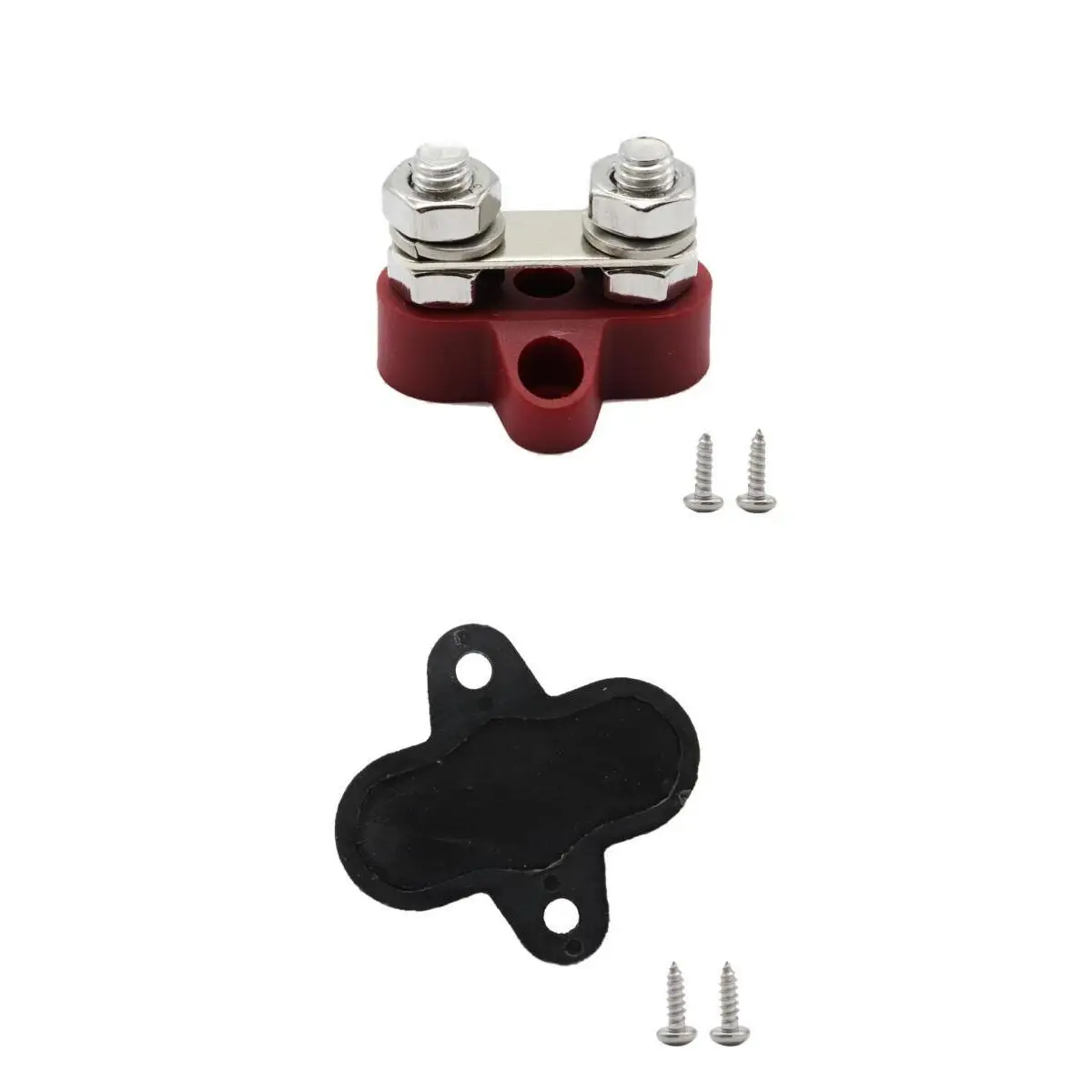 2 Pieces Boat Truck 48VDC Dual Terminal Studs M8 Power Distribution Block