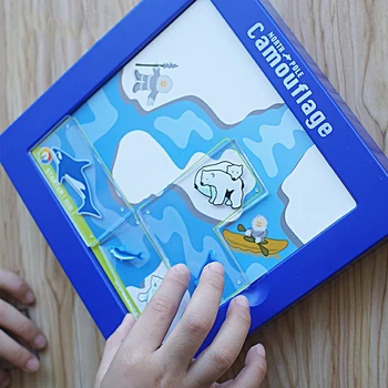 

Travel Game Kids Sliding Puzzle Board Game Logical thinking toy Skill-Building Brain Game 108 Challenge