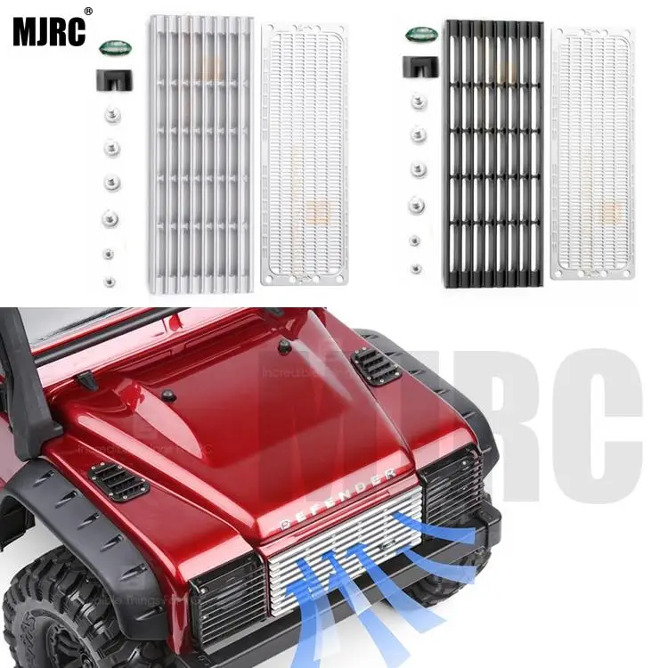 Tanie TRAXXAS TRX 4 Defender TRX4 82056 4 metalowy dopływ powietrza kratka przednia zbiornik wody chłodzenie netto