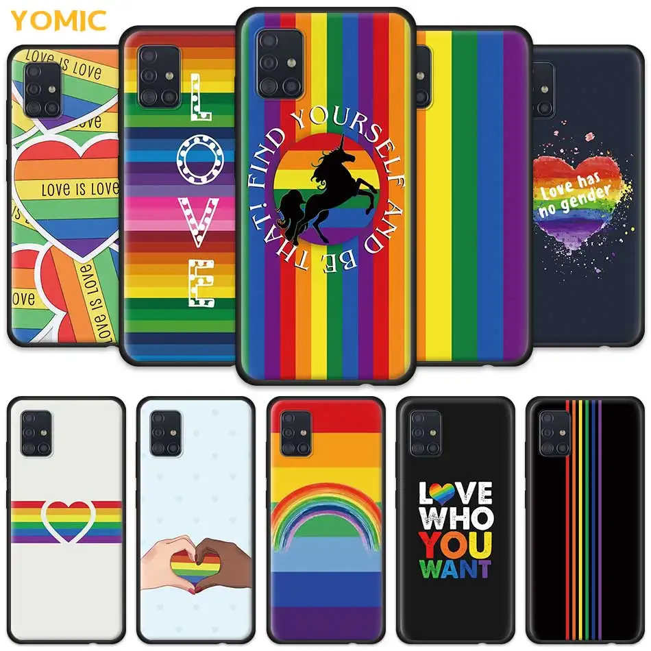 Чехол радужной гордости для геев лесбиянок ЛГБТ Samsung Galaxy A51 5G A71 A50 A21s A31 A10 A20e A41 A70 A30