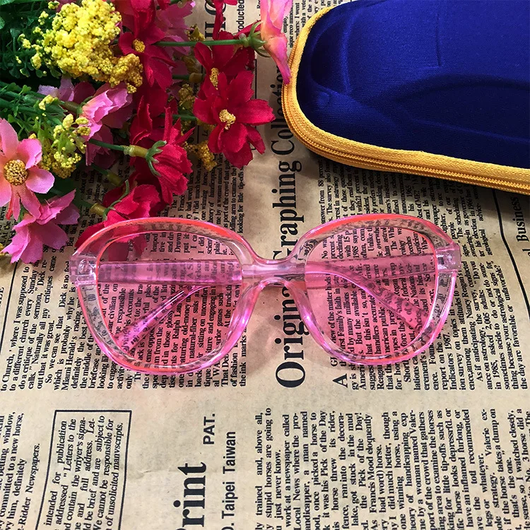 pink Милые детские солнцезащитные очки suqare, бренд, детские солнцезащитные очки для мальчиков и девочек, oculos de sol infantil - Цвет линз: pink