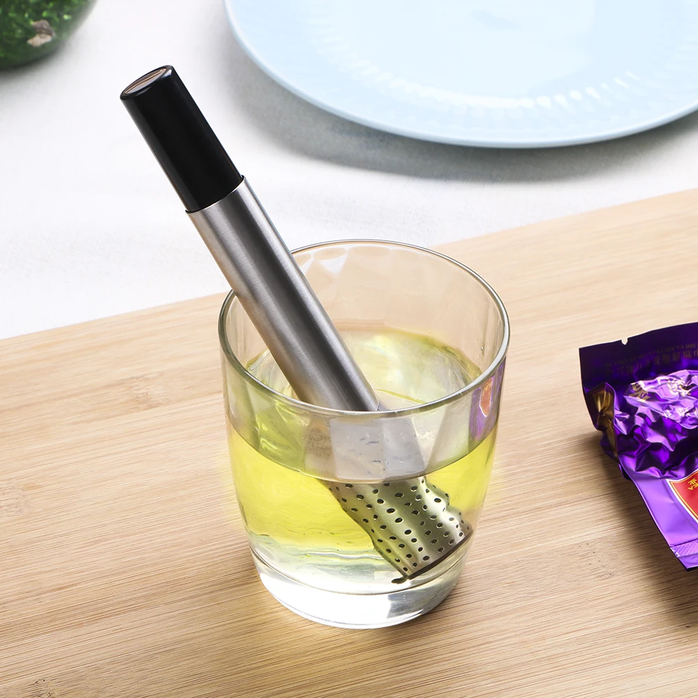 

NICEYARD Tea Stick Teapot Spices Soup Tools Stainless Steel Reusable Coffee Loose Leaf Herbal Holder Tea Infuser Strainer Filter