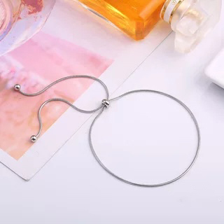 Simple Fashion Adjustable Snake Chain Necklace Gold Clavicle Chain Titanium Steel Jewelry for Woman Accessory Never Fade