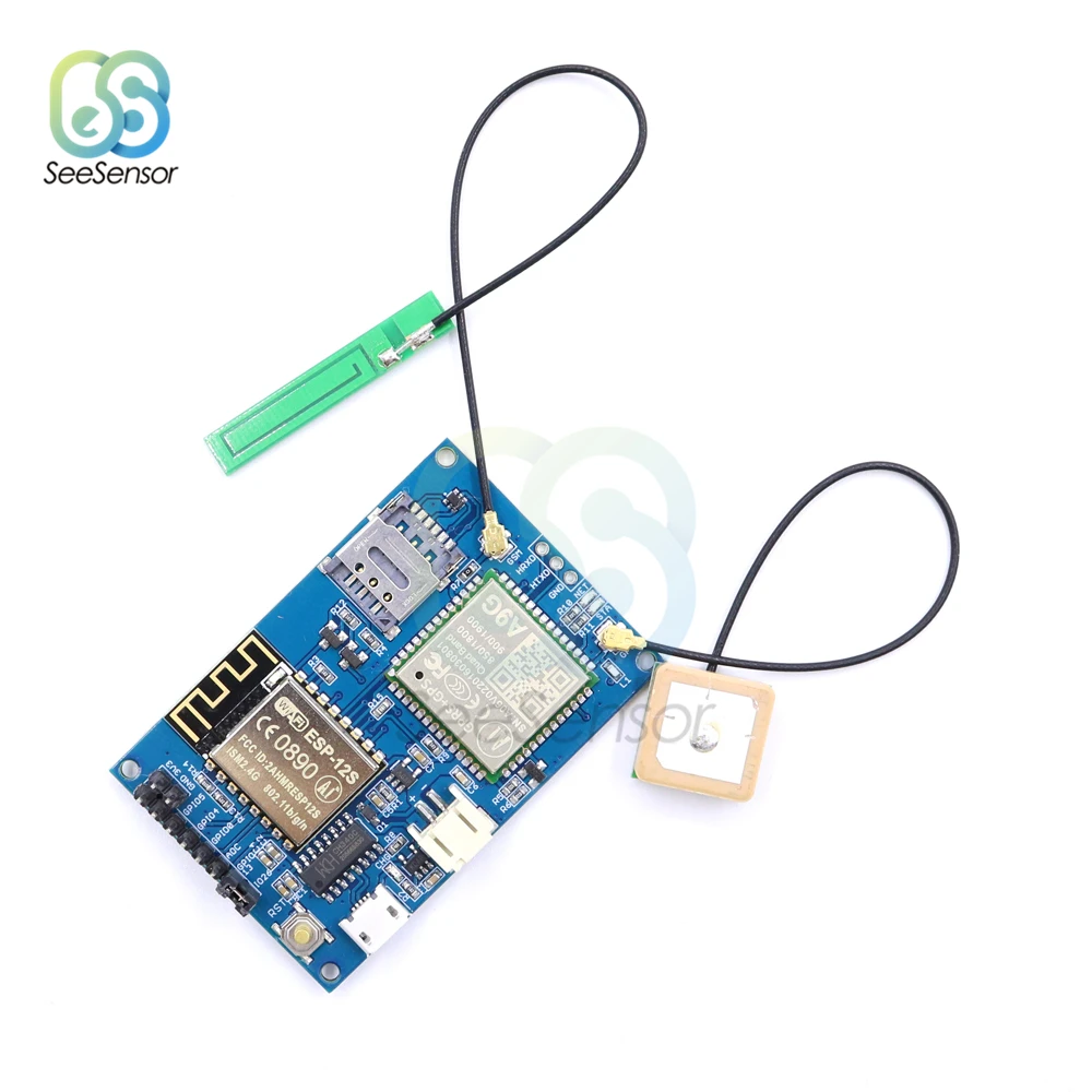 

ESP8266 ESP-12S A9G GSM GPRS+GPS IOT Node V1.0 Module IOT Development Board Cellular Phone Module with WiFi GPS Tracking