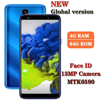 

Wifi M10 face id unlock Quad Core Smartphones 13MP Global Version 4G RAM 64G ROM 5.5" Android mobile phones celulares Cellphones