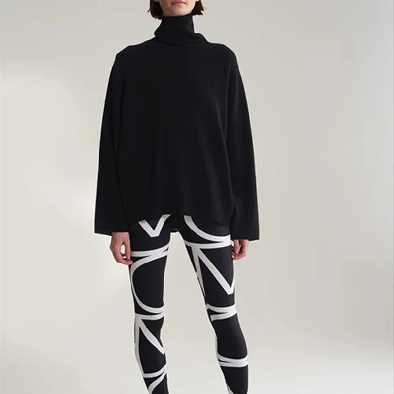 

Classic Geometric Striped High Stretch Women Leggings