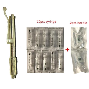 

hyaluronic pen with 10pcs Syringe and 2PCS needle free atomizer hyaluron injection pen wrinkle removal water