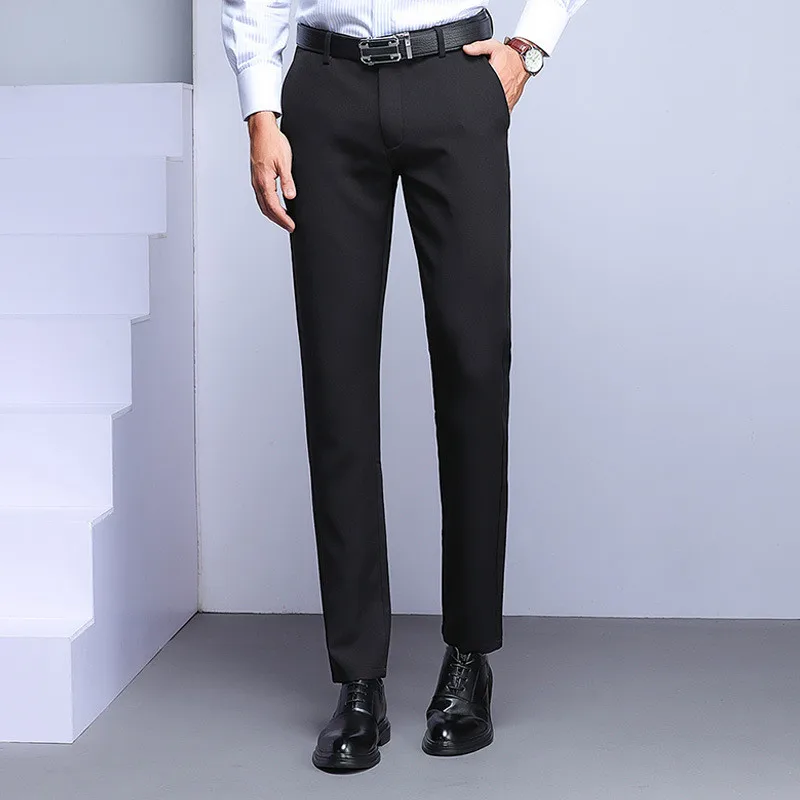 6.1    43、Wedding groom groomsman trouser spring new men's business casual professional formal pants high-end men's fashion slim suit pant