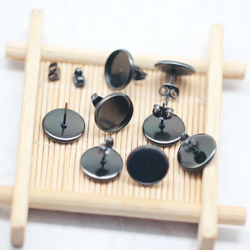 黑色不锈钢耳针-4