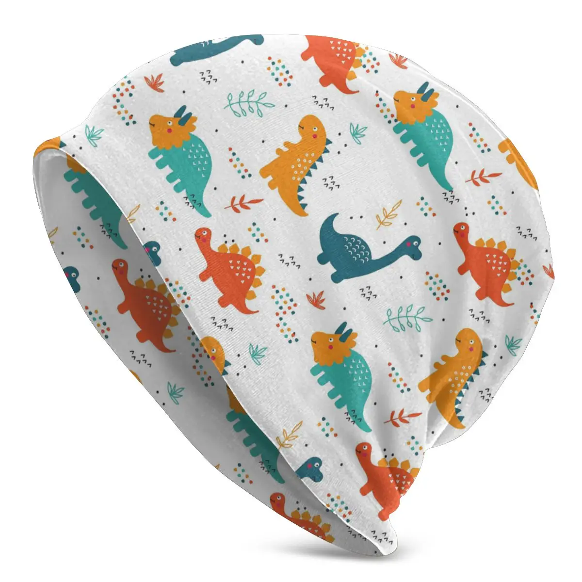 Cartoon Dinosaur Art Culture Washed Warm Bonnet Outdoor Casual Beanies Protection Men Women Hats | Аксессуары для одежды
