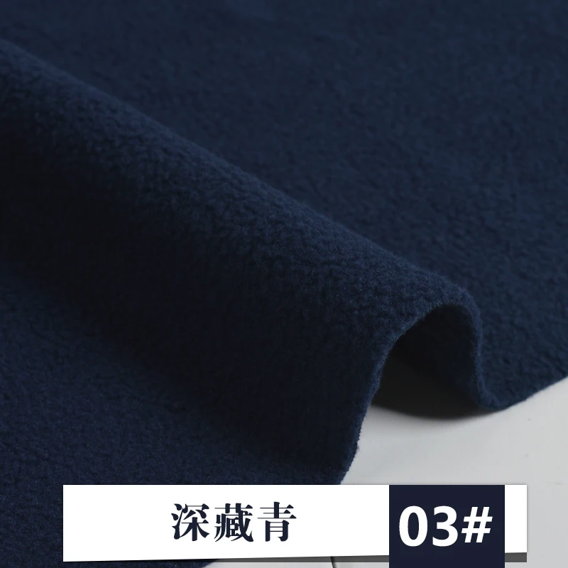 deep navy blue Флисовая ткань утолщенный короткий плюшевый Кашемир Подкладка DIY швейная Коралловая бархатная ткань мягкий домашний текстиль материал одежды - Цвет: deep navy blue