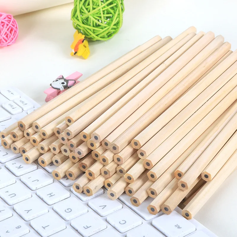Writing Stationery Drawing Pencils Kawaii Natural Wood Pencil HB 50-400pcs/lot For Children School
