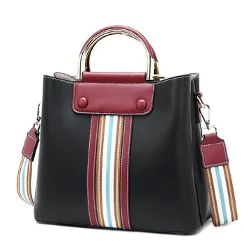 

Genuine Leather Women Messenger Tote Bags Multi-Layer Female Fashion Office Handbag High Quality Cowhide Crossbody Shoulder Bag