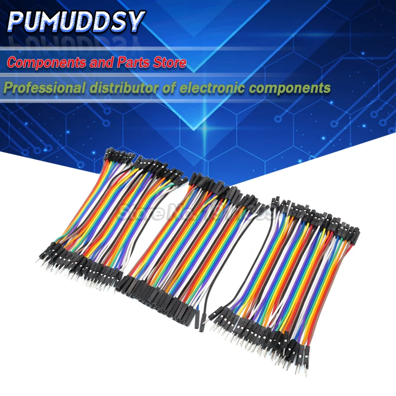 120 шт. 40 контактный кабель Dupont 10 см штекер гнездо мост для Arduino Набор