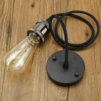 

E27/E26 Ceiling Pendant Light Lamp Holder Retro Industrial Vintage Style For Bar Personality Creative Glass Ceiling Hanging Lam