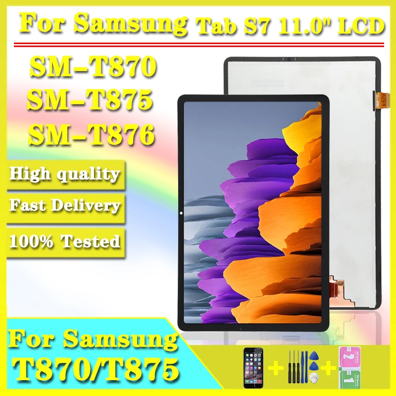 11 0 &quotновый оригинальный ЖК-дисплей для Samsung Galaxy Tab S7 SM-T870 T875 T876B с сенсорным