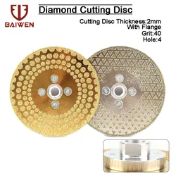 M14 Both Side Coated Electroplated Diamond Cutting Grinding Disc 125mm Grinding Saw Blade For Granite Marble Ceramic Tile