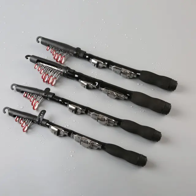 US $4.79 Hard Carbon Portable Telescopic Fishing Rod Spinning Saltwater Travel Pole Professional Highqualit