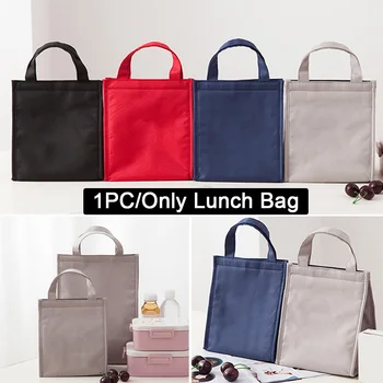 

Fashion Portable Thermal Lunch Bag Food Fresh Bento Pouch Office Picnic Drink Cold Insulation Organizer Tote Accessories Supply
