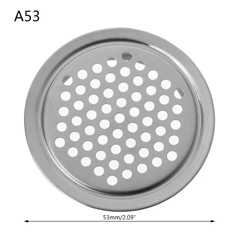 Stainless Steel Air Vent Hole Ventilation Louver Round Shaped Venting Mesh Holes - Цвет: A53